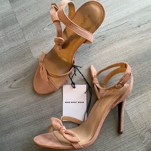 Who What Wear Nude Bow Eden Heels Strap | NWT